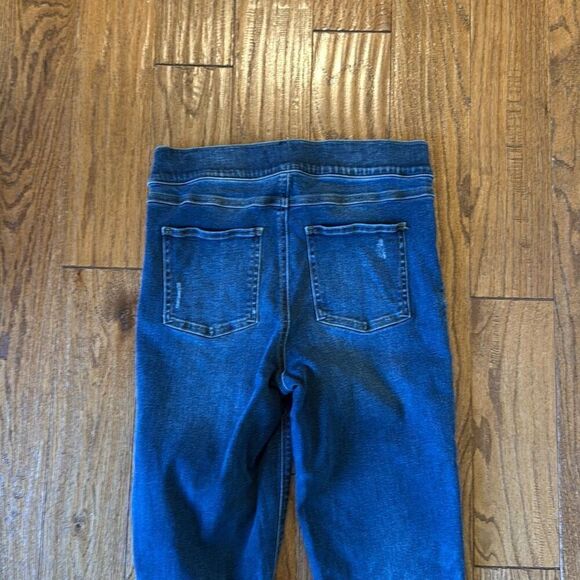 Spanx high rise distressed skinny jeans size M - Picture 11 of 13
